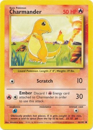 Charmander - 46/102 - Common - Unlimited available at 401 Games Canada