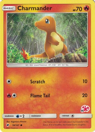 Charmander (#56 Charizard Stamped) - 018/147 - Promo available at 401 Games Canada