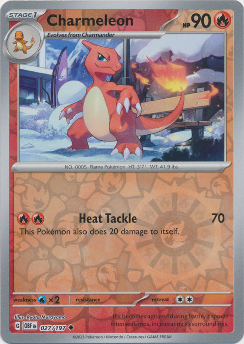 Charmeleon - 027/197 - Uncommon - Reverse Holo available at 401 Games Canada