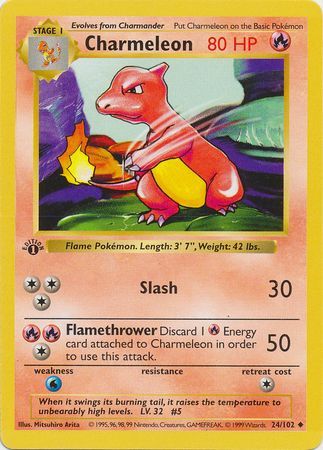 Charmeleon - 24/102 - Uncommon - 1st Edition available at 401 Games Canada