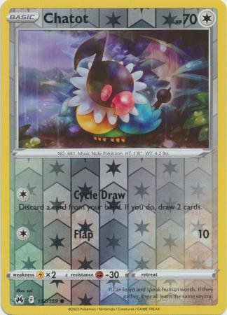 Chatot - 112/159 - Common - Reverse Holo available at 401 Games Canada