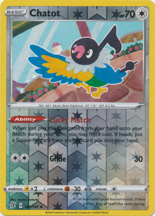 Chatot - 142/192 - Uncommon - Reverse Holo available at 401 Games Canada