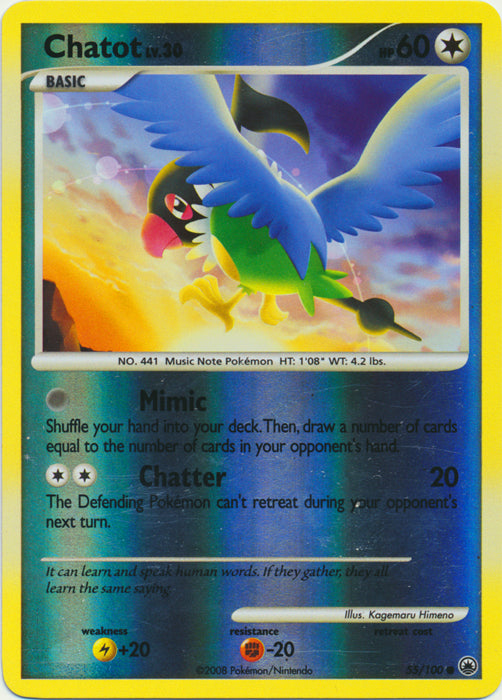 Chatot - 55/100 - Common - Reverse Holo available at 401 Games Canada