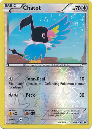 Chatot - 85/108 - Uncommon - Reverse Holo available at 401 Games Canada