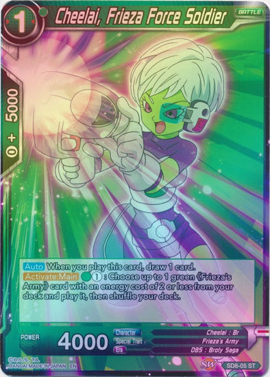 Cheelai, Frieza Force Soldier - SD8-05 - Starter Rare (FOIL) available at 401 Games Canada