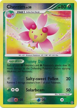 Cherrim - 14/100 - Rare - Reverse Holo available at 401 Games Canada