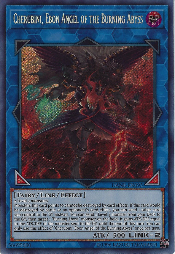 Cherubini, Ebon Angel of the Burning Abyss - DANE-EN095 - Secret Rare - Unlimited available at 401 Games Canada