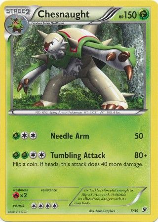 Chesnaught - 5/39 - Common available at 401 Games Canada