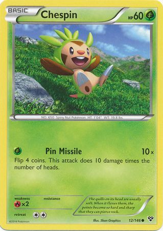 Chespin - 12/146 - Common available at 401 Games Canada