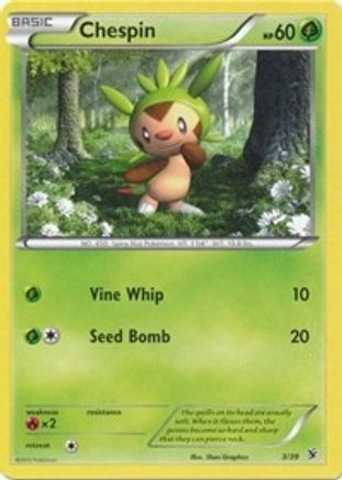 Chespin - 3/39 - Common available at 401 Games Canada