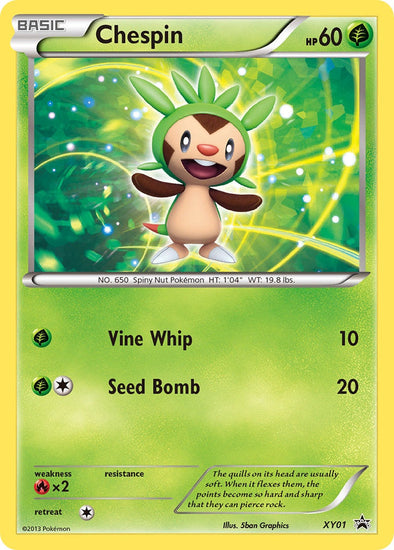 Chespin - XY01 - Promo available at 401 Games Canada