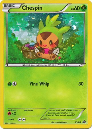 Chespin - XY88 - Holo Promo available at 401 Games Canada