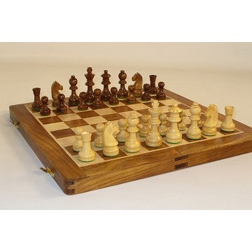 Chess Set - Folding 14" Wood available at 401 Games Canada