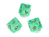 Chessex - 10D10 - Borealis - Light Green/Gold Luminary available at 401 Games Canada