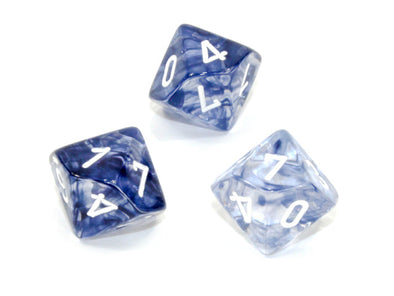 Chessex - 10D10 - Nebula - Black/White available at 401 Games Canada