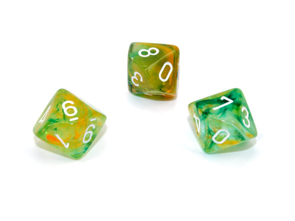 Chessex - 10D10 - Nebula - Spring/White Luminary available at 401 Games Canada