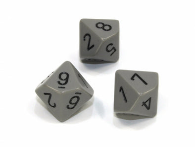 Chessex - 10D10 - Opaque - Dark Grey/Black available at 401 Games Canada