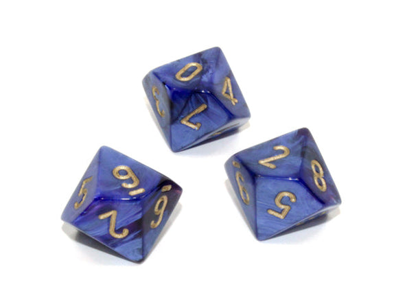 Chessex - 10D10 - Scarab - Royal Blue/Gold available at 401 Games Canada