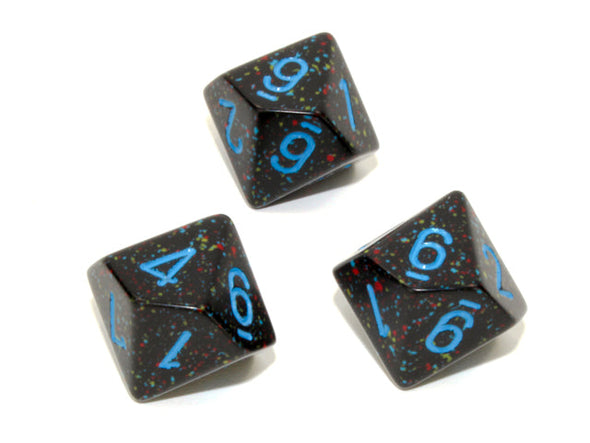 Chessex - 10D10 - Speckled - Blue Star available at 401 Games Canada