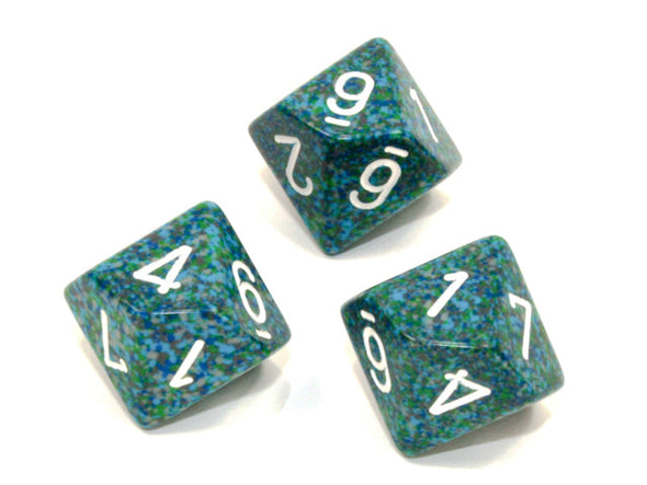 Chessex - 10D10 - Speckled - Sea available at 401 Games Canada