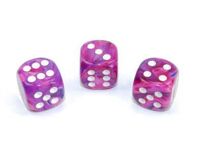 Chessex - 12D6 - Festive - Violet/White available at 401 Games Canada