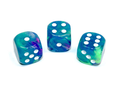 Chessex - 12D6 - Festive - Waterlily/White available at 401 Games Canada