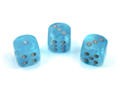 Chessex - 12D6 - Luminary - Sky/Silver available at 401 Games Canada