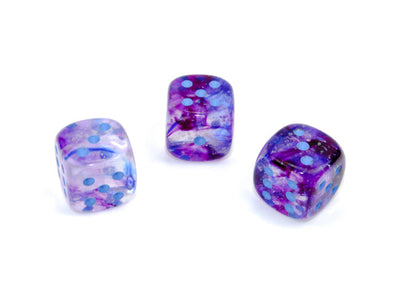 Chessex - 12D6 - Nebula - Nocturnal/Blue Luminary available at 401 Games Canada