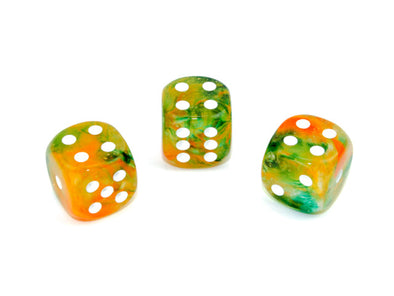 Chessex - 12D6 - Nebula - Spring/White Luminary available at 401 Games Canada