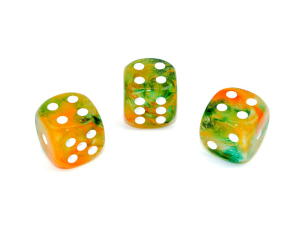 Chessex - 12D6 - Nebula - Spring/White Luminary available at 401 Games Canada