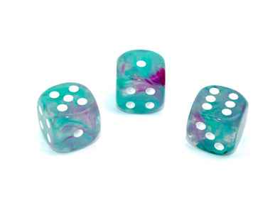 Chessex - 12D6 - Nebula - Wisteria/White Luminary available at 401 Games Canada