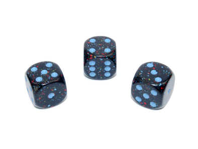 Chessex - 12D6 - Speckled - Blue Stars available at 401 Games Canada