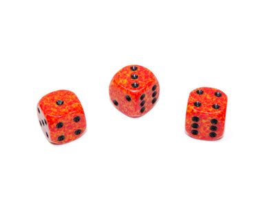 Chessex - 36D6 - Speckled - Fire available at 401 Games Canada