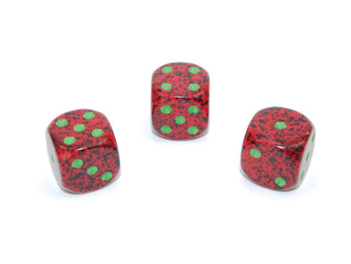 Chessex - 36D6 - Speckled - Strawberry available at 401 Games Canada