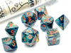 Chessex - 7 Piece - Lab Dice - Lustrous - Alpestris/Orange available at 401 Games Canada