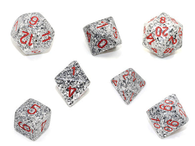 Chessex - 7 Piece - Speckled - Granite available at 401 Games Canada