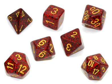 Chessex - 7 Piece - Speckled - Mercury available at 401 Games Canada