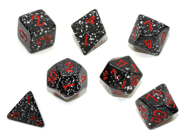 Chessex - 7 Piece - Speckled - Space available at 401 Games Canada