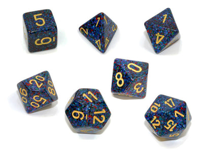 Chessex - 7 Piece - Speckled - Twilight available at 401 Games Canada