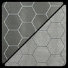 Chessex - Reversible Megamat 1" Hexes - 34.5" X 48" - Black/Grey (CHX97680) available at 401 Games Canada