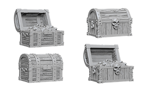 Chests - Wizkids Deep Cuts Unpainted Minis available at 401 Games Canada