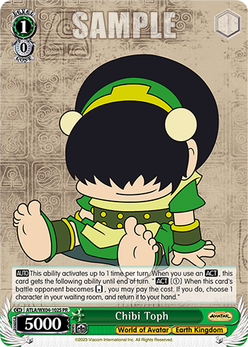 Chibi Toph - ATLA/WX04-E102 - Promo available at 401 Games Canada