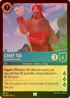 Chief Tui (Respected Leader) - 143/204 - Uncommon (Foil) available at 401 Games Canada