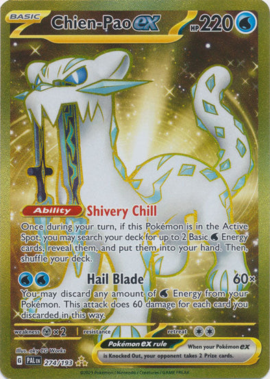 Chien-Pao ex - 274/193 - Gold Secret Rare available at 401 Games Canada