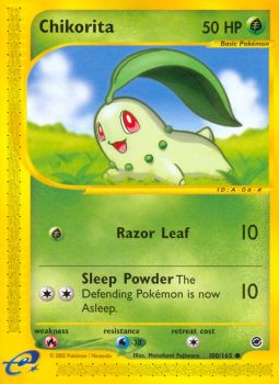 Chikorita - 100/165 - Common available at 401 Games Canada