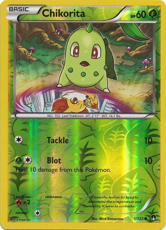 Chikorita - 1/122 - Common - Reverse Holo available at 401 Games Canada