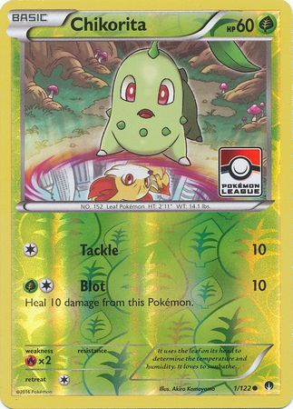 Chikorita - 1/122 - League Promo available at 401 Games Canada