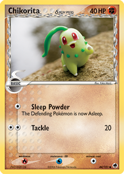 Chikorita - 44/101 - Common available at 401 Games Canada