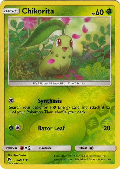 Chikorita - 5/214 - Common - Reverse Holo available at 401 Games Canada