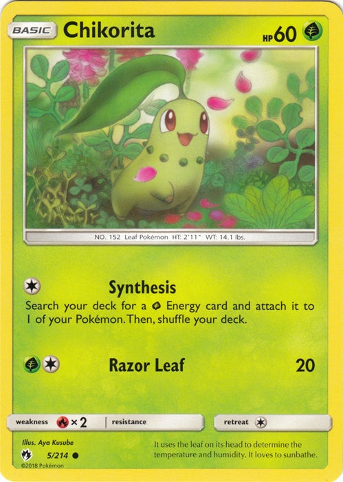 Chikorita - 5/214 - Common available at 401 Games Canada